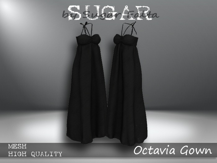 SUGAR Octavia Gown BLACK