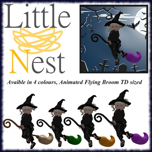 Wereable Flying Broom TD Sized!!! Purple