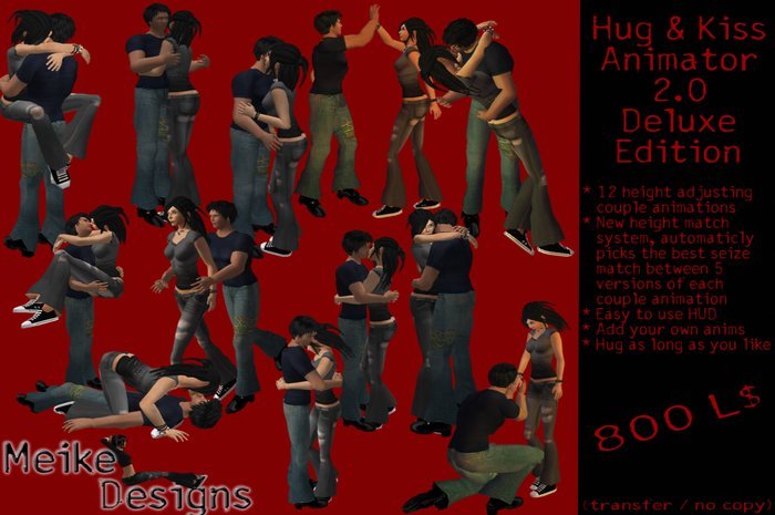 Hug & Kiss 2.02 Deluxe (TRANSFER) Version No PoseBalls