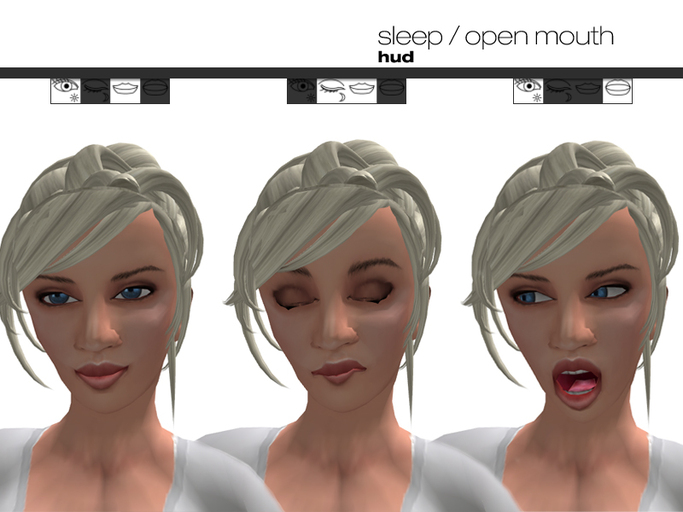 Sleep / Open Mouth HUD