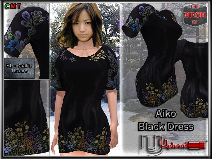 Upload[_]:: - Aiko Black Dress