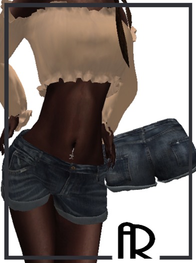 [AR]Denim Short Dark