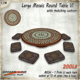 [Ginger Line] Large mosaic table v3 COPY - (BOX)