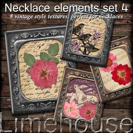 Necklace element textures - set 4, Vintage