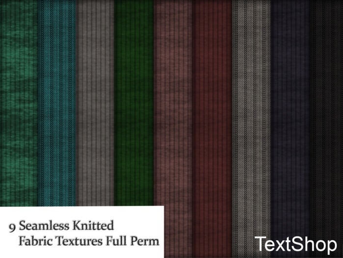 9 Full Perm Seamless Knitted Fabric Textures