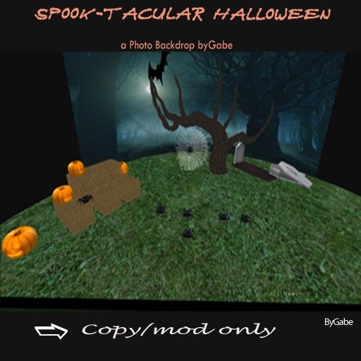 Spook-tacular Halloween ~ Photo Backdrop byGabe