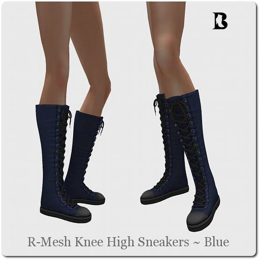 Blackburns R-Mesh Knee High Sneakers Blue