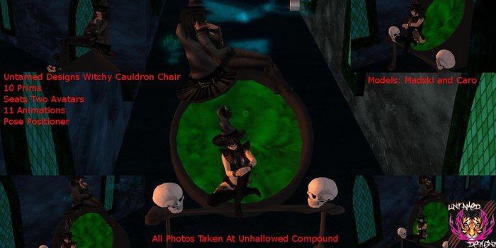 Untamed Designs Witchy Cauldron Chair BOX