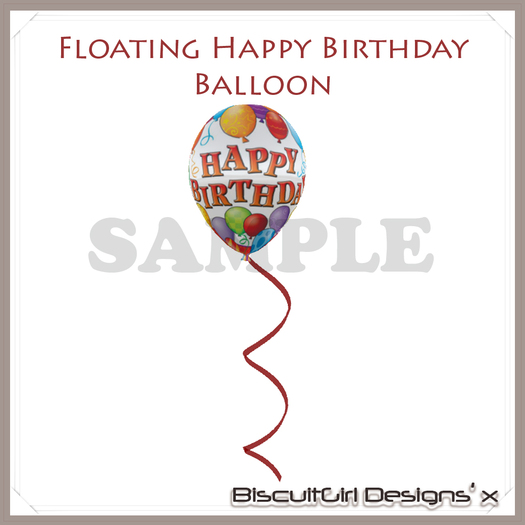 Floating Birthday Balloon