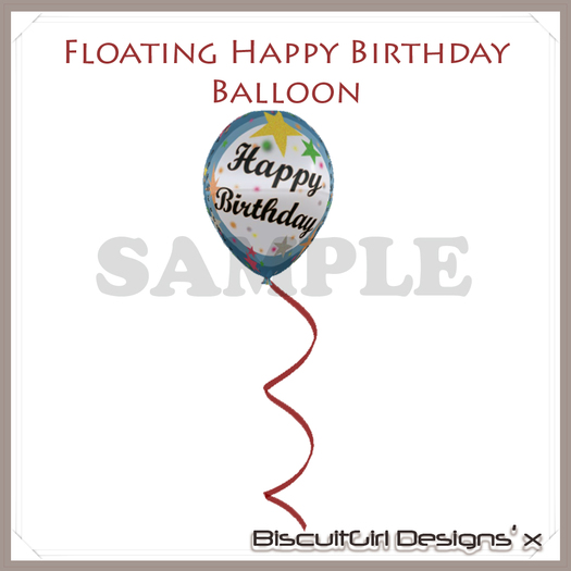 Floating Birthday Balloon