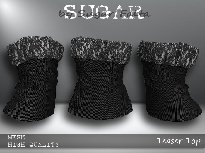 SUGAR - Teaser Top LACE NOIR