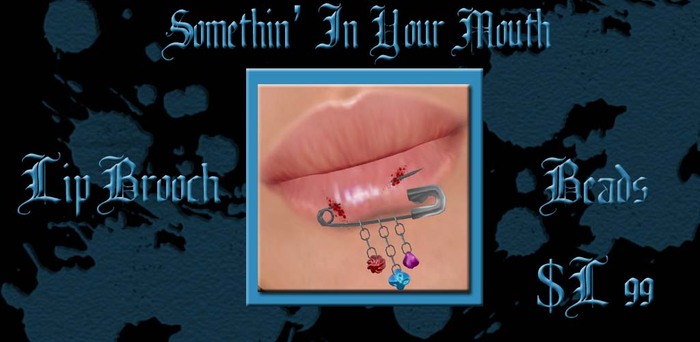 Somethin' In Your Mouth-Lip Brooch Beads