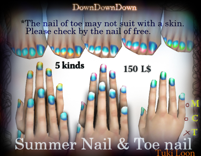 Summer toenail & nail