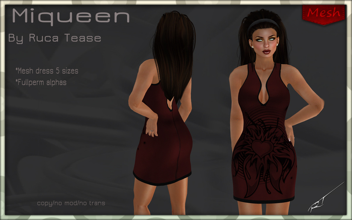 Mesh Miqueen dress
