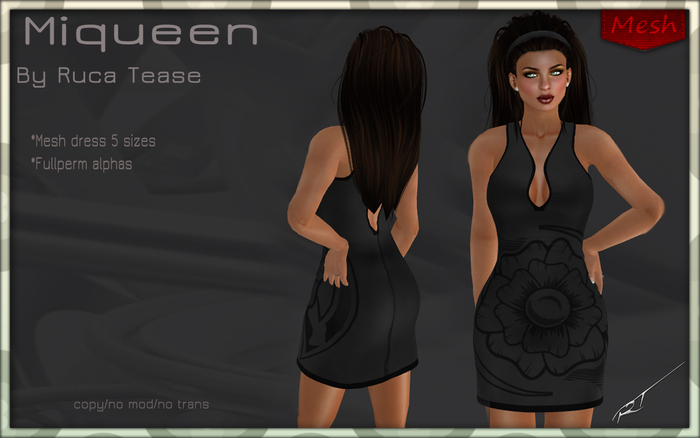 Mesh Miqueen dress