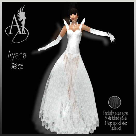 AD-Ayana-mesh gown-white