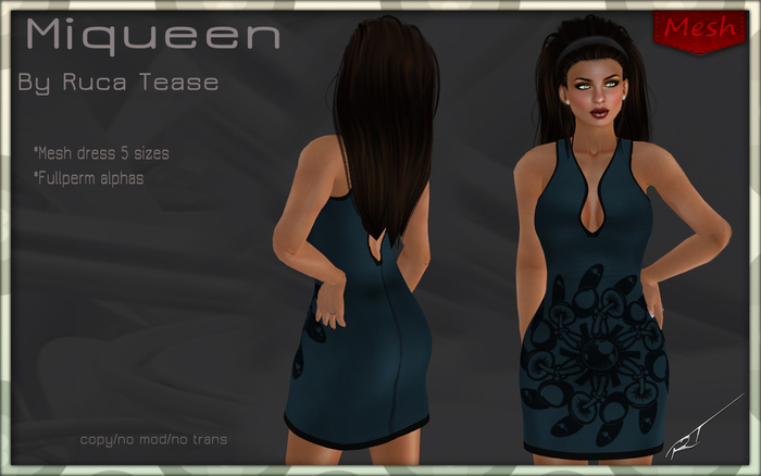 Mesh Miqueen dress