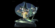 Australian halloween witch  greeter stand up mod copy