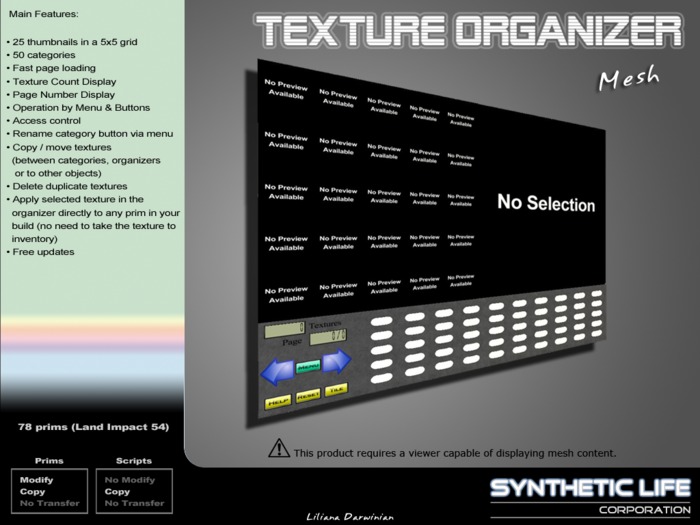 [SLC] Texture Organizer (mesh, copy)