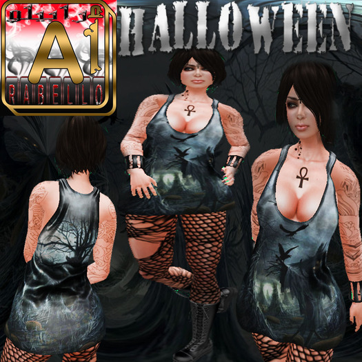 .:Arabello:. Halloween Mesh Tank C