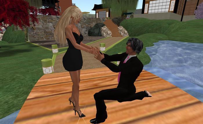 Wedding proposal - still pose