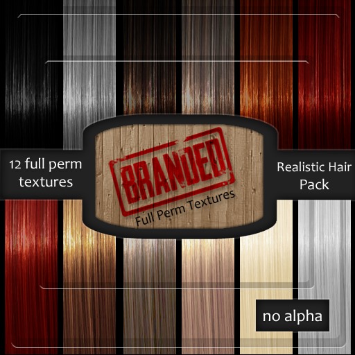 [Branded Textures] Realistic Hair Pack - HIGH QUALITY-FULL PERM