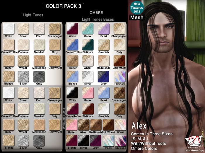 ^;^CaTwA^;^ Mesh Alex Hair [3]
