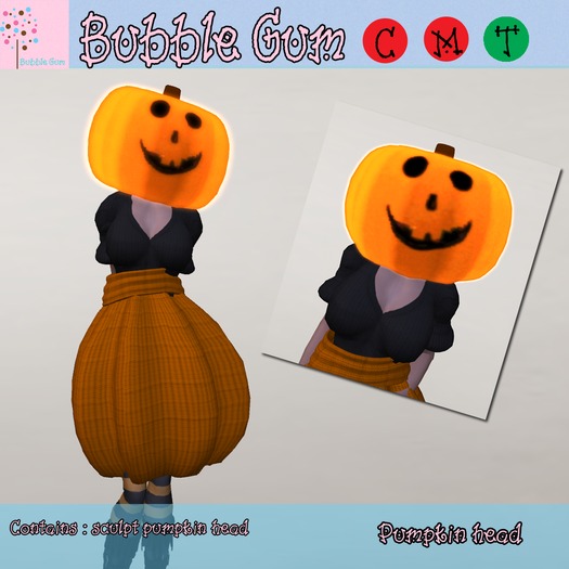 Pumpkin head bag