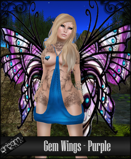 . Dream . Gem Wings - Purple