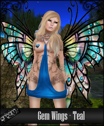 . Dream . Gem Wings - Teal
