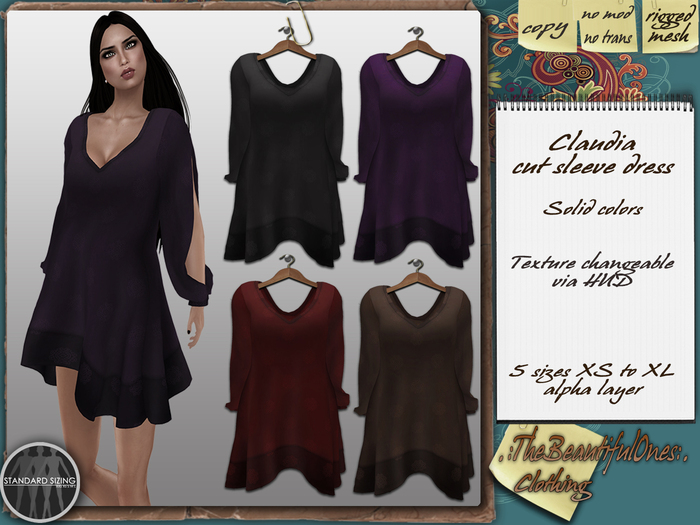 .:TBO:. Claudia - cutsleeve dress solid colors fat pack
