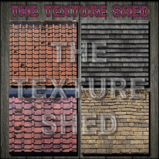 4 x roof tiles textures (Roof SET1)