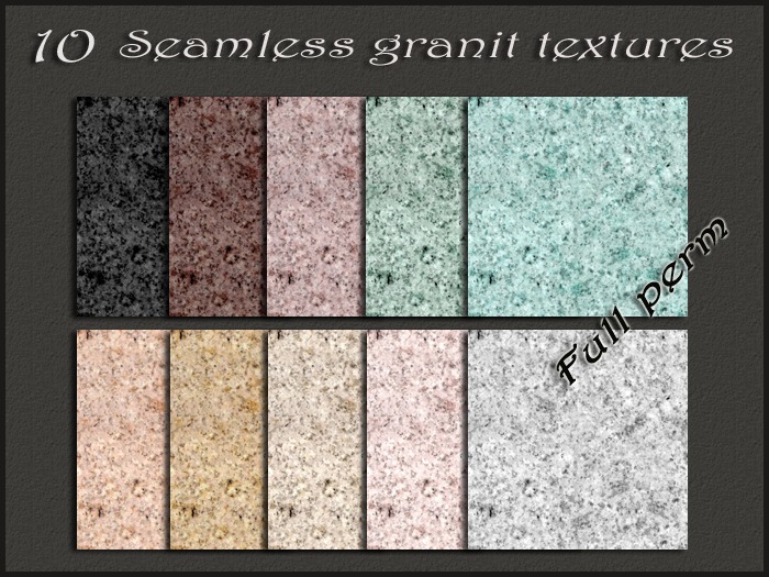 Pack 10 seamless granit textures