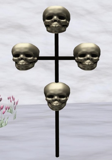 * Rotating Skulls Cross with Resizer