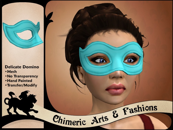 Delicate Domino Mask (Blue)