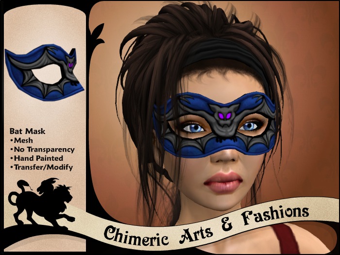 Bat Mask (Blue)