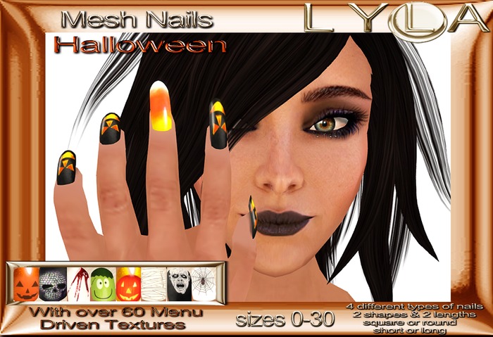 ! Lyla ! - Prim hands w/ Bangles & Nail Texture change manicure