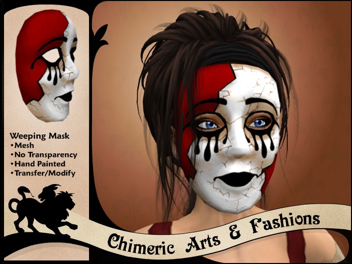 Weeping Mask (Red & White)