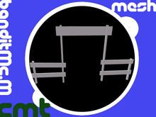 Wooden fence -3- Mesh - full perm