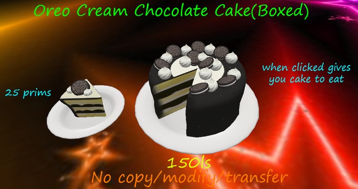 Oreo Cream Chocolate Cake(Boxed)