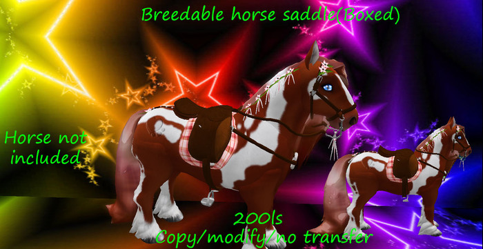 Breedable horse saddle(Boxed)