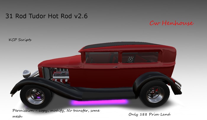 31 Rod Tudor Hot Rod v2.6 Cars,Vehicles box