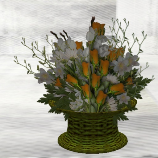 Saucy 's Yellow Roses n Basket