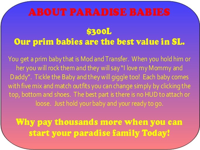Paradise Prim Baby Kila (BOXED)