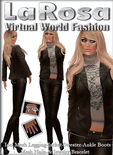 LaRosa Mesh Leather Womans Trend Set Demo
