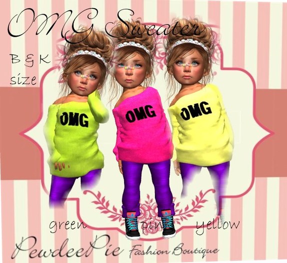 ::PP:: - OMG SWEATER YELLOW BOXED