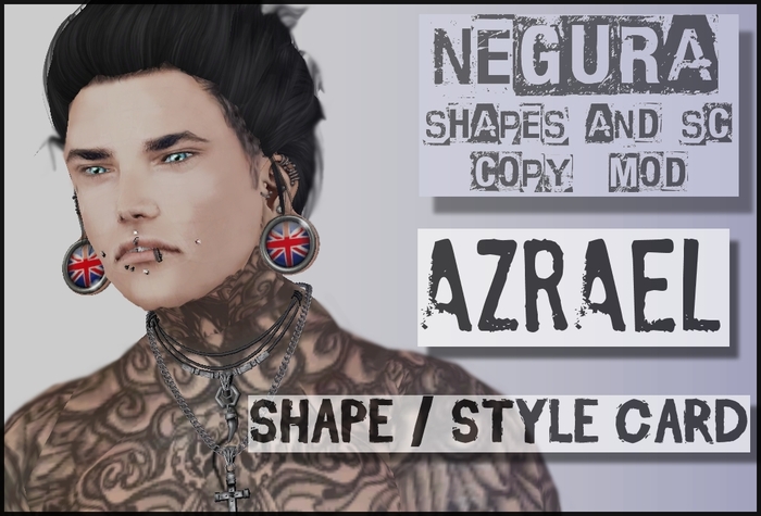 >>NEGURA<< - AZRAEL shape and style card