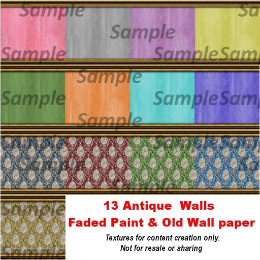 13 Antique Wall texture pack