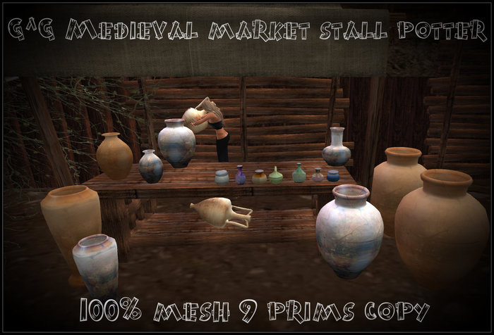 G^G Medieval market stall potter