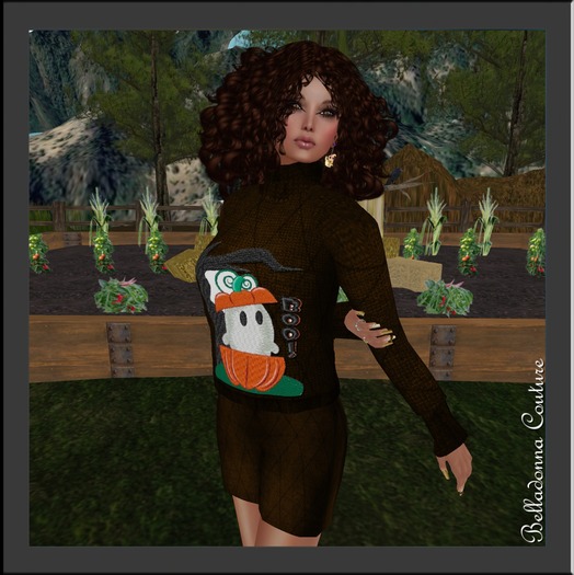 Mesh Boo Sweater and Skirt (boxed)